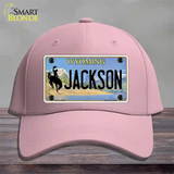 Jackson Wyoming Novelty License Plate Hat Cotton / Pink