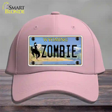 Zombie Wyoming Novelty License Plate Hat Cotton / Pink