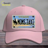 Moms Taxi Wyoming Novelty License Plate Hat Cotton / Pink