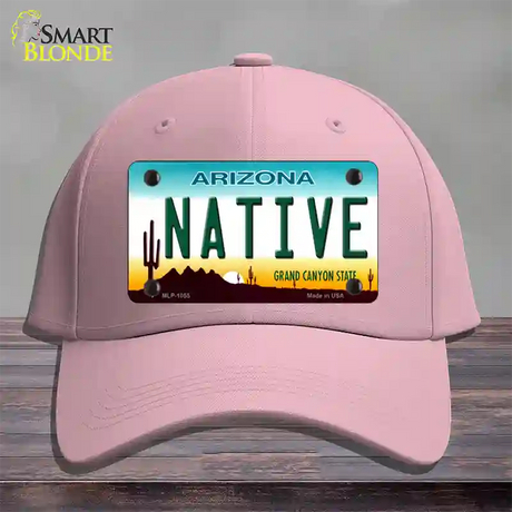 Native Arizona Novelty License Plate Hat Cotton / Pink