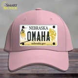 Omaha Nebraska Novelty License Plate Hat Cotton / Pink