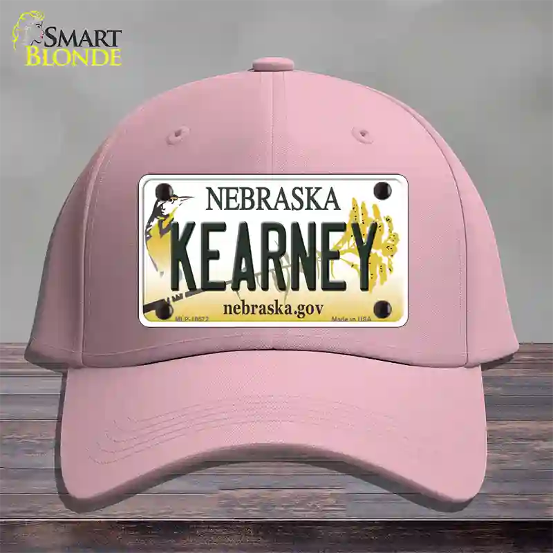 Kearney Nebraska Novelty License Plate Hat Cotton / Pink