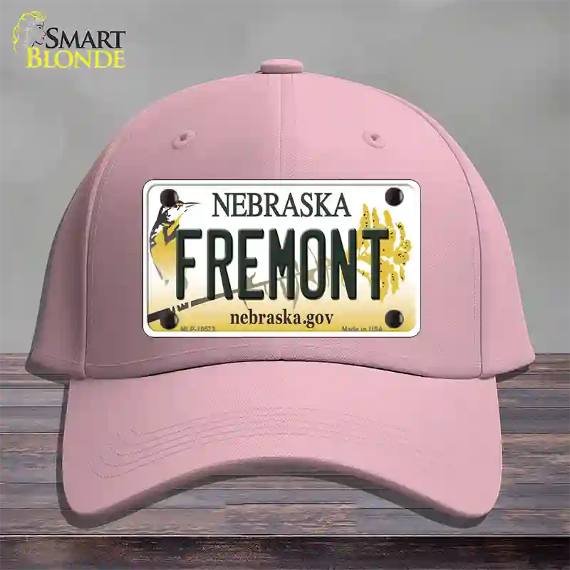 Fremont Nebraska Novelty License Plate Hat Cotton / Pink