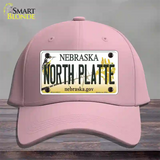 North Platte Nebraska Novelty License Plate Hat Cotton / Pink