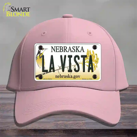 La Vista Nebraska Novelty License Plate Hat Cotton / Pink