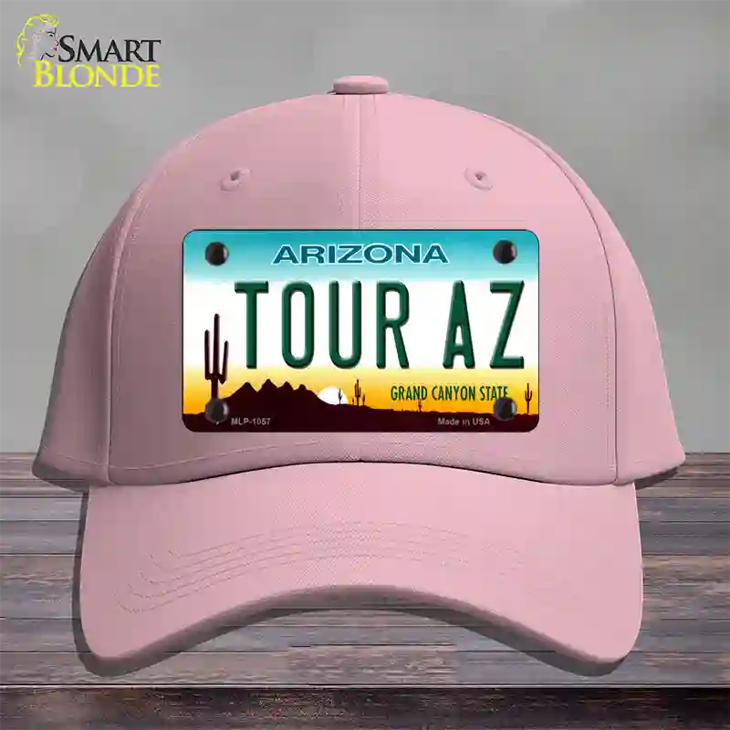 Tour Az Novelty License Plate Hat Cotton / Pink