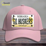 Go Huskers Nebraska Novelty License Plate Hat Cotton / Pink