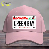 Green Bay Wisconsin Novelty License Plate Hat Cotton / Pink