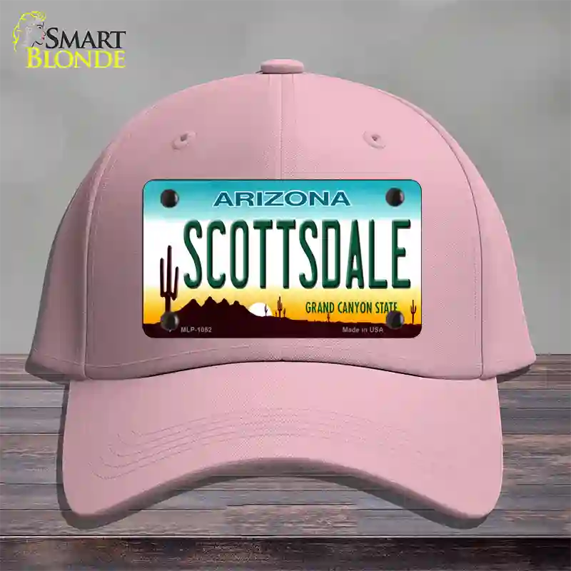 Scottsdale Arizona Novelty License Plate Hat Cotton / Pink