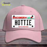 Hottie Wisconsin Novelty License Plate Hat Cotton / Pink