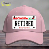 Retired Wisconsin Novelty License Plate Hat Cotton / Pink