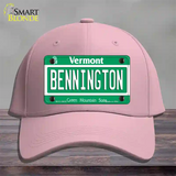 Bennington Vermont Novelty License Plate Hat Cotton / Pink