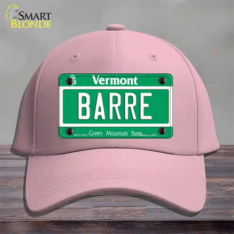 Barre Vermont Novelty License Plate Hat Cotton / Pink