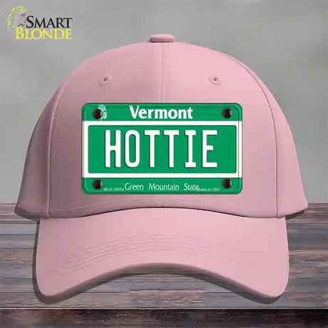 Hottie Vermont Novelty License Plate Hat Cotton / Pink