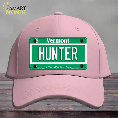 Hunter Vermont Novelty License Plate Hat Cotton / Pink