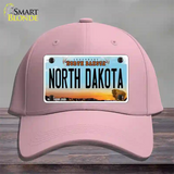 North Dakota Legendary Novelty License Plate Hat Cotton / Pink