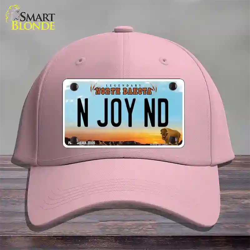 N Joy ND North Dakota Novelty License Plate Hat Cotton / Pink