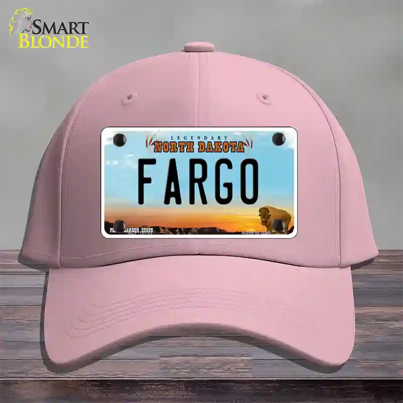 Fargo North Dakota Novelty License Plate Hat Cotton / Pink