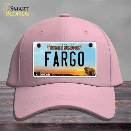 Fargo North Dakota Novelty License Plate Hat Cotton / Pink