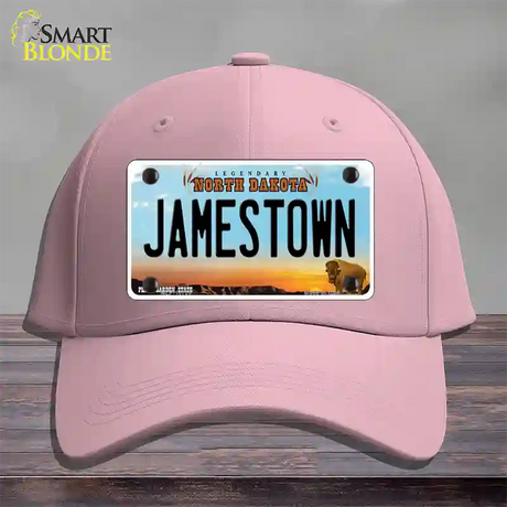 Jamestown North Dakota Novelty License Plate Hat Cotton / Pink