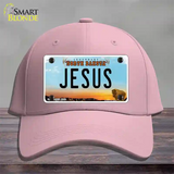 Jesus North Dakota Novelty License Plate Hat Cotton / Pink