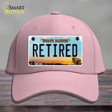 Retired North Dakota Novelty License Plate Hat Cotton / Pink