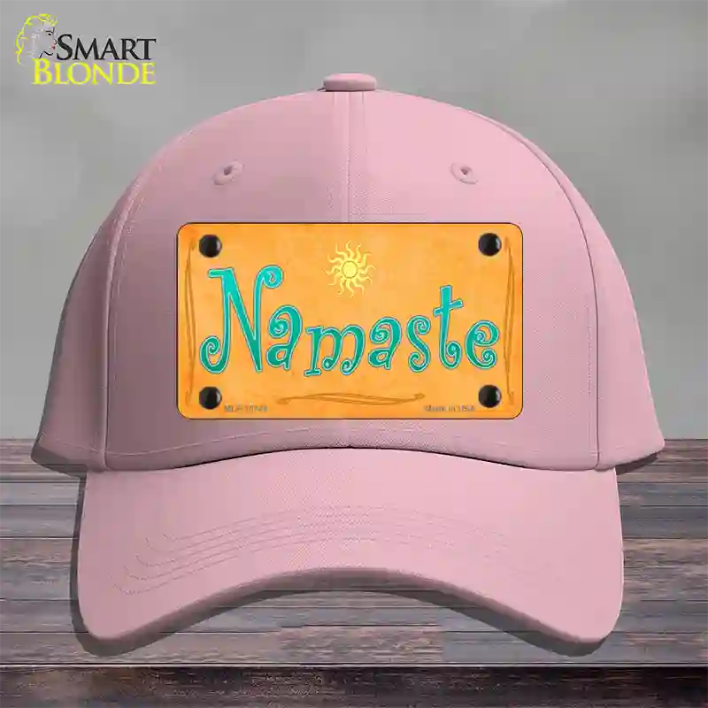 Namaste Novelty License Plate Hat Cotton / Pink