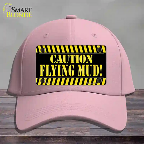 Caution Flying Mud Novelty License Plate Hat Cotton / Pink