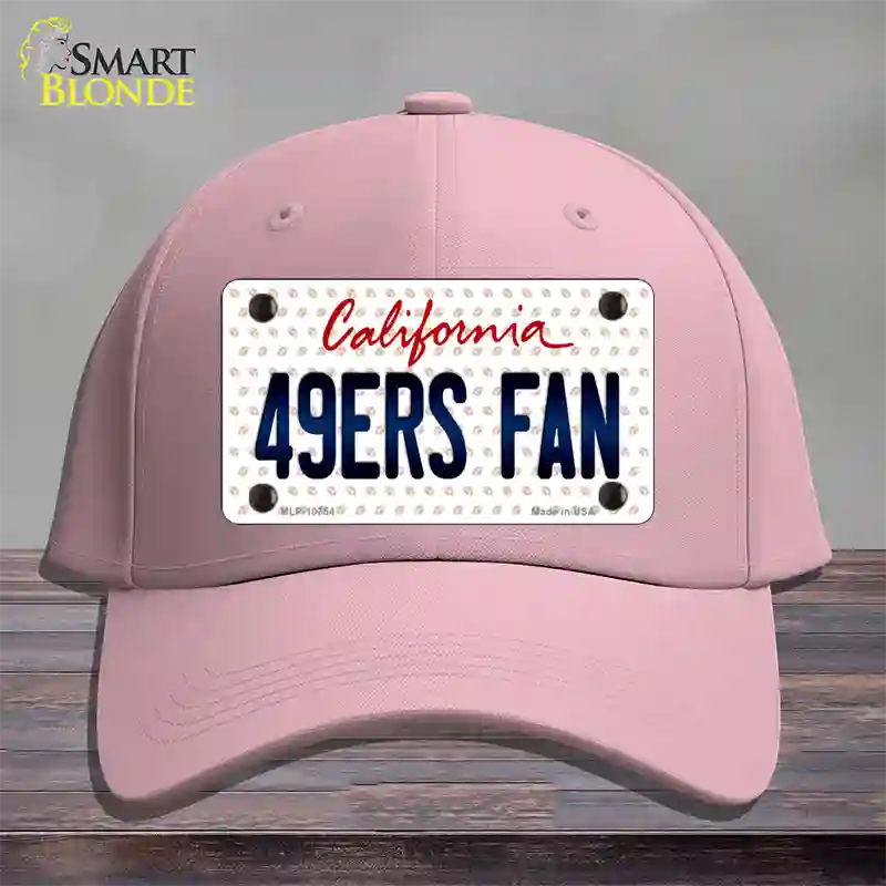 49ERS Fan California Novelty License Plate Hat Cotton / Pink