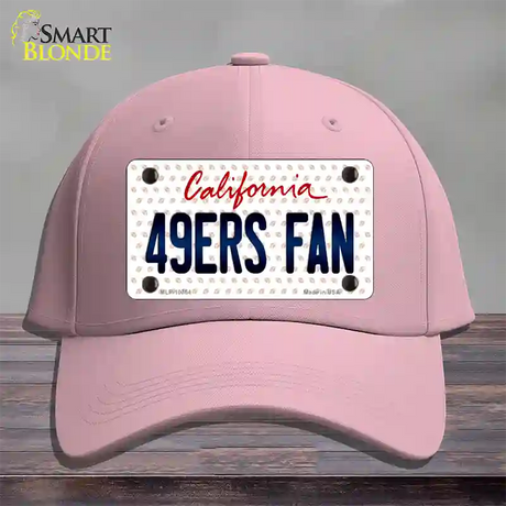 49ERS Fan California Novelty License Plate Hat Cotton / Pink