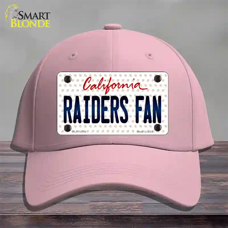 Raiders Fan California Novelty License Plate Hat Cotton / Pink