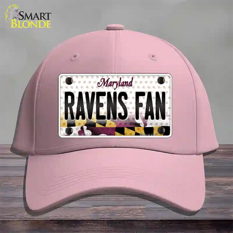 Ravens Fan Maryland Novelty License Plate Hat Cotton / Pink