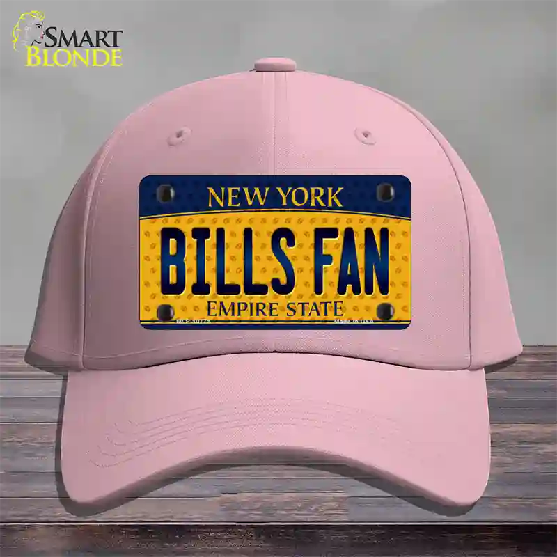 Bills Fan New York Novelty License Plate Hat Cotton / Pink