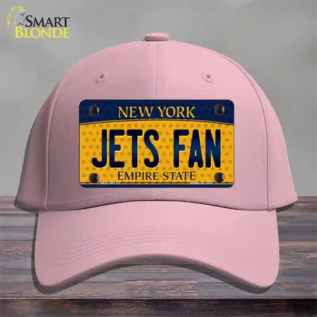 Jets Fan New York Novelty License Plate Hat Cotton / Pink