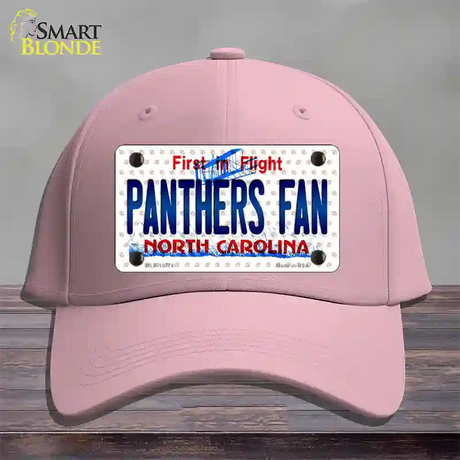 Panthers Fan North Carolina Novelty License Plate Hat Cotton / Pink