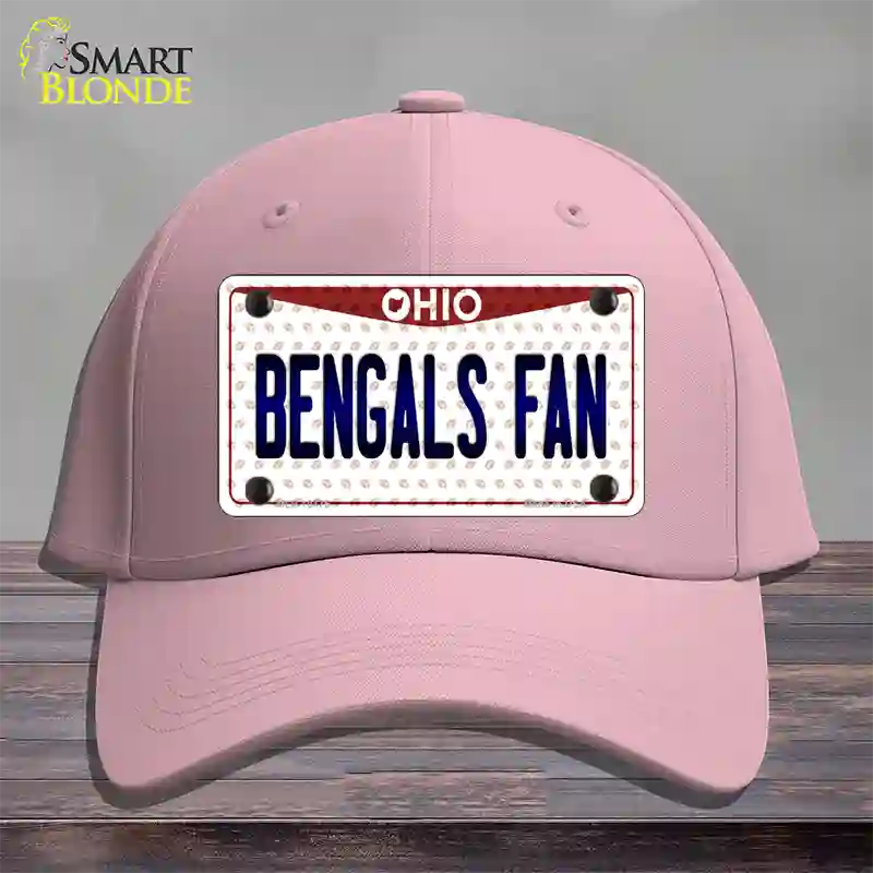 Bengals Fan Ohio Novelty License Plate Hat Cotton / Pink