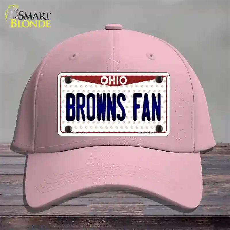 Browns Fan Ohio Novelty License Plate Hat Cotton / Pink