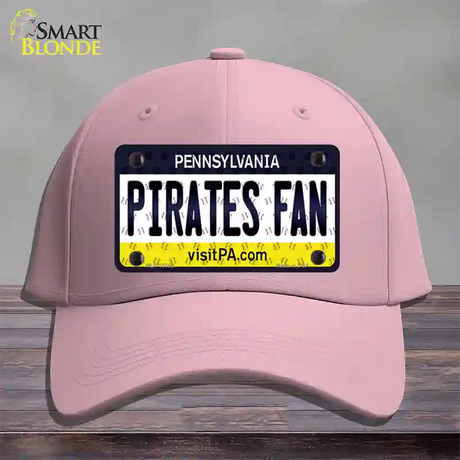 Pirates Fan Pennsylvania Novelty License Plate Hat Cotton / Pink