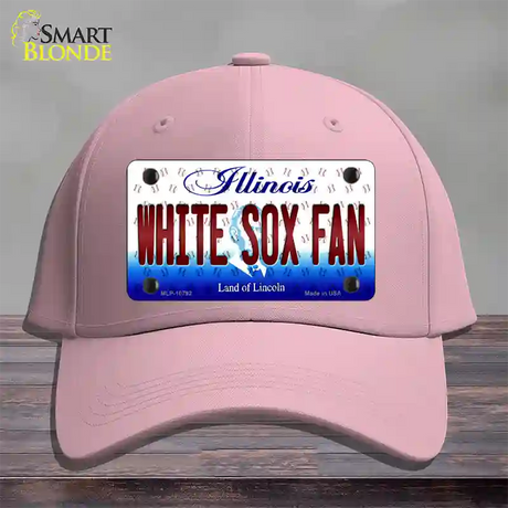 White Sox Fan Illinois Novelty License Plate Hat Cotton / Pink