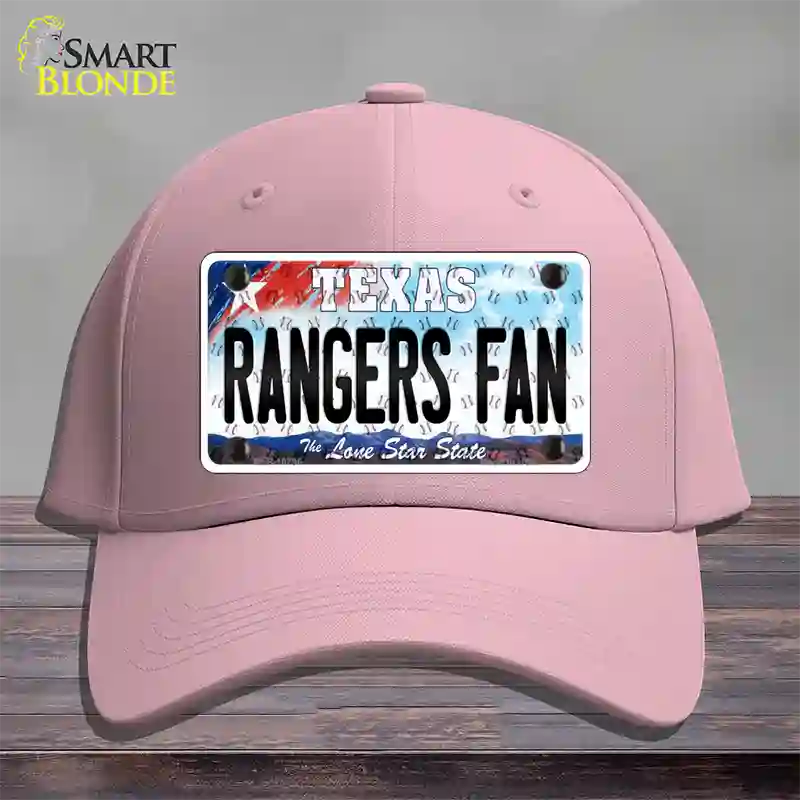 Rangers Fan Texas Novelty License Plate Hat Cotton / Pink