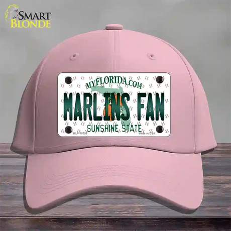 Marlins Fan Florida Novelty License Plate Hat Cotton / Pink