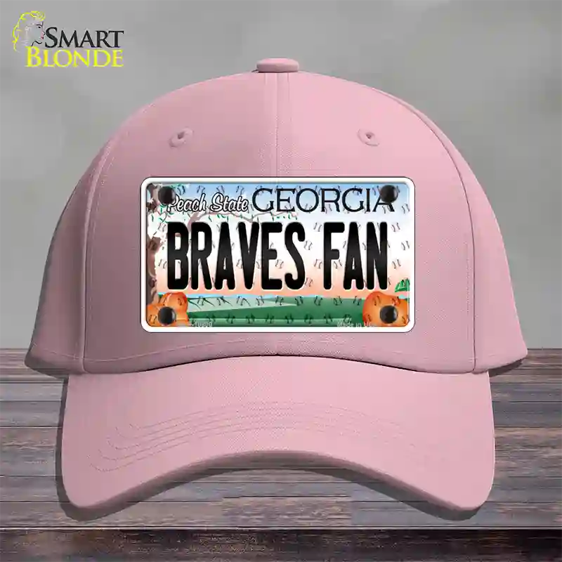 Braves Fan Georgia Novelty License Plate Hat Cotton / Pink