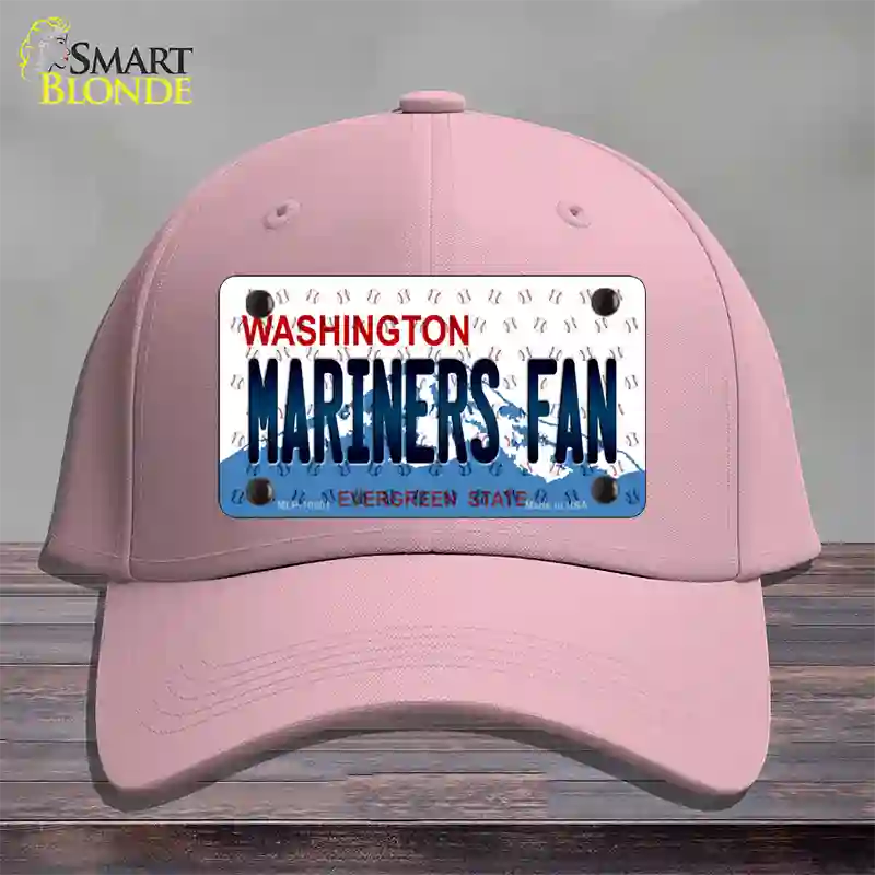 Mariners Fan Washington Novelty License Plate Hat Cotton / Pink