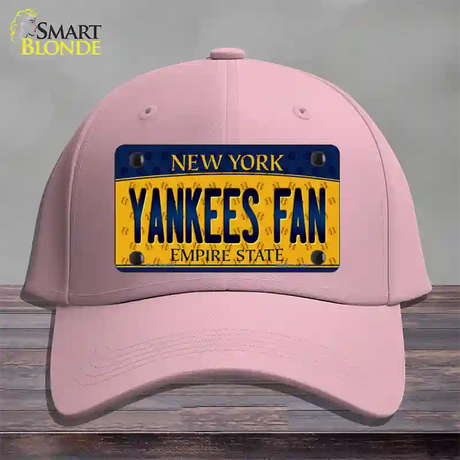 Yankees Fan New York Novelty License Plate Hat Cotton / Pink