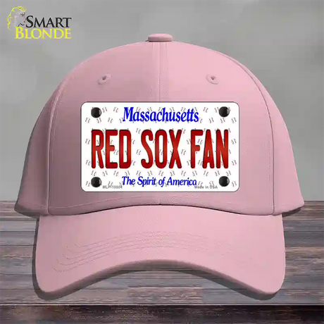 Red Sox Fan Massachusetts Novelty License Plate Hat Cotton / Pink