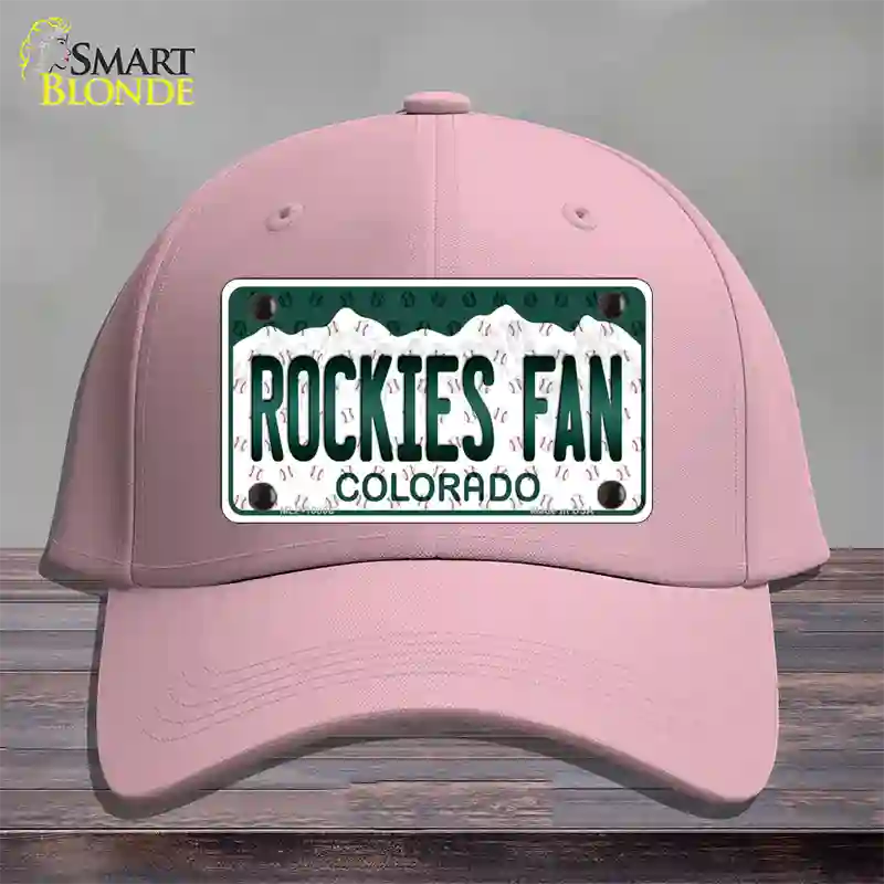 Rockies Fan Colorado Novelty License Plate Hat Cotton / Pink