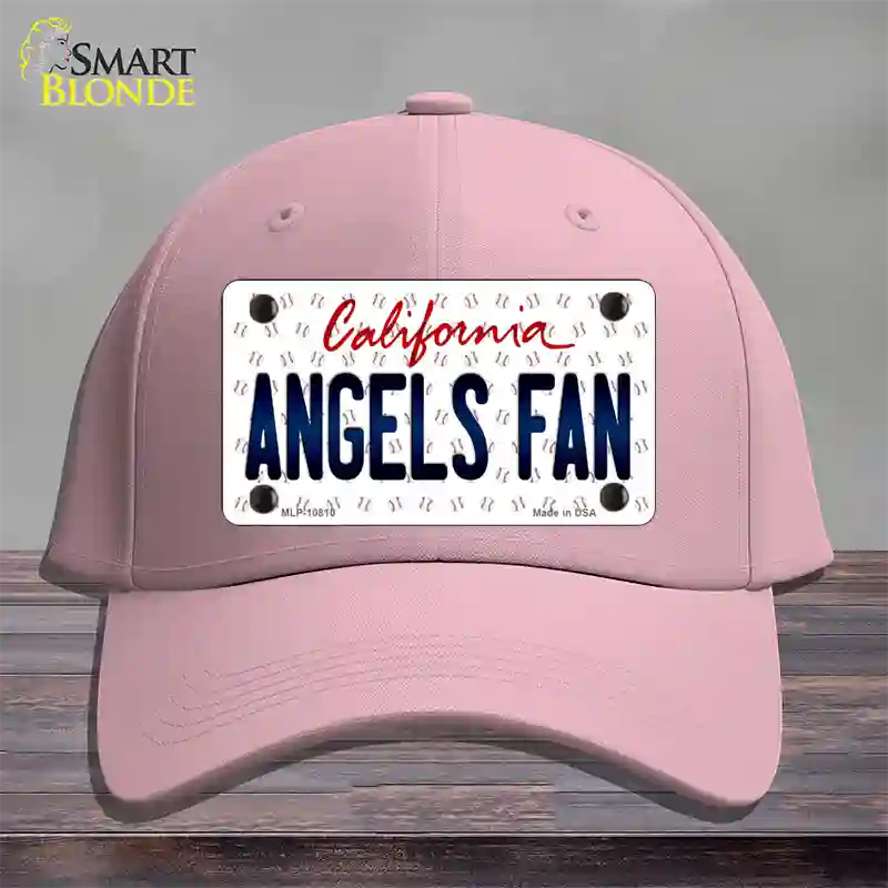 Angels Fan California Novelty License Plate Hat Cotton / Pink