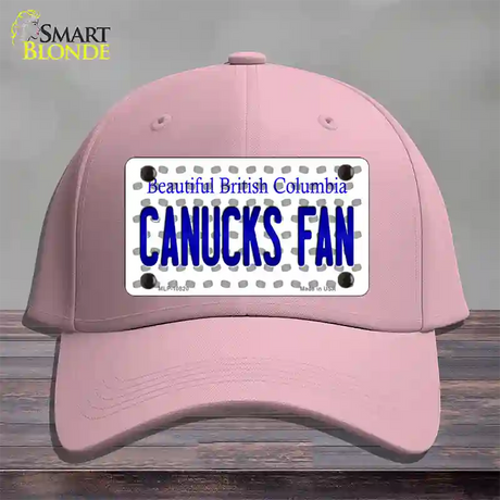 Canucks Fan British Columbia Novelty License Plate Hat Cotton / Pink