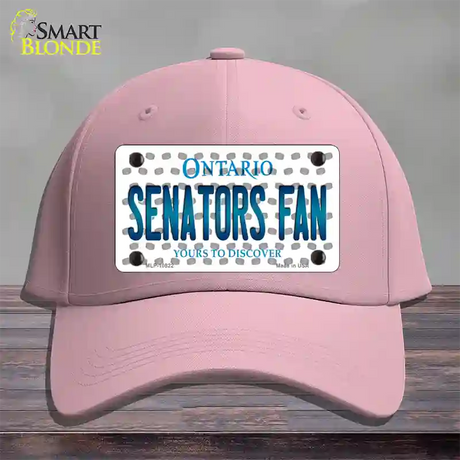 Senators Fan Ontario Novelty License Plate Hat Cotton / Pink