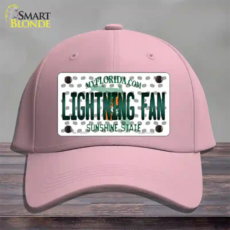 Lightning Fan Florida Novelty License Plate Hat Cotton / Pink